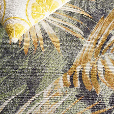 Safavieh Barbados Bar543Y Green/Black Gold Rug.