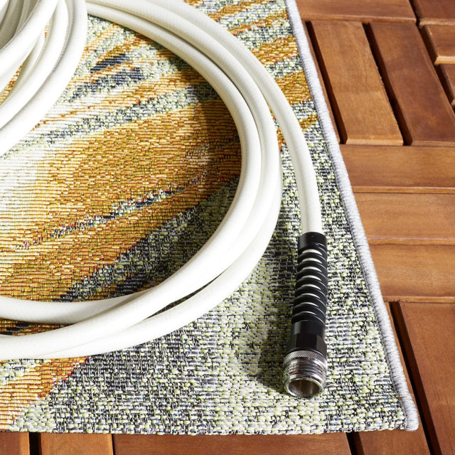 Safavieh Barbados Bar543Y Green/Black Gold Rug.