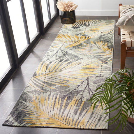 Safavieh Barbados Bar543Y Green/Black Gold Rug.