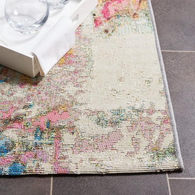 Safavieh Barbados Bar544Y Green Ivory/Black Rust Rug.