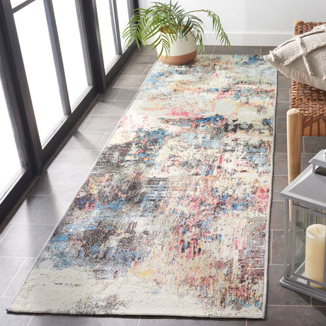 Safavieh Barbados Bar544Y Green Ivory/Black Rust Rug.