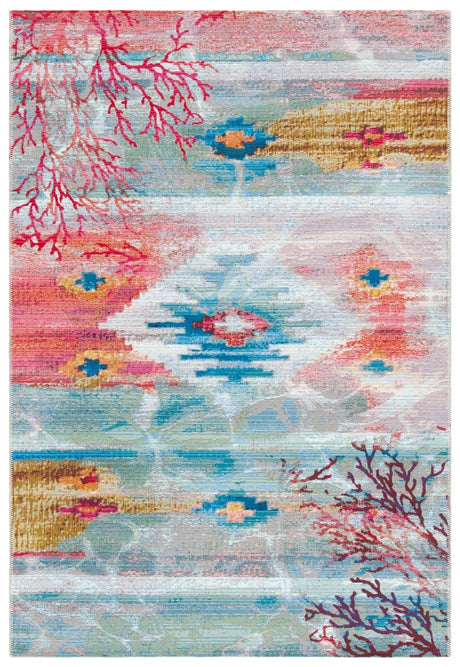 Safavieh Barbados Bar554M Light Blue/Pink Rugs.