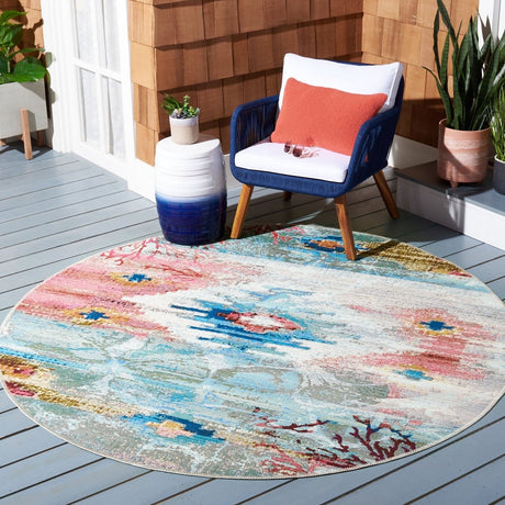 Safavieh Barbados Bar554M Light Blue/Pink Rugs.