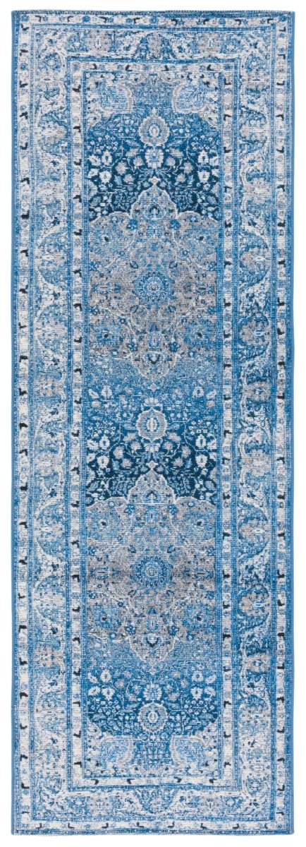 Safavieh Barbados Bar558M Blue/Ivory Rug.