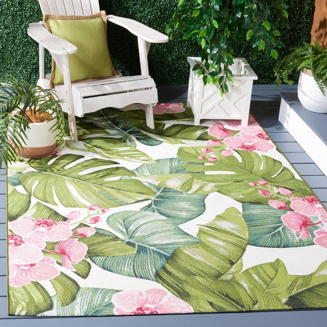 Safavieh Barbados Bar596Y Green/Pink Rug.