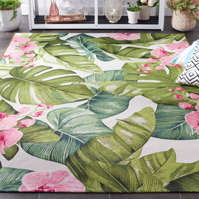 Safavieh Barbados Bar596Y Green/Pink Rug.
