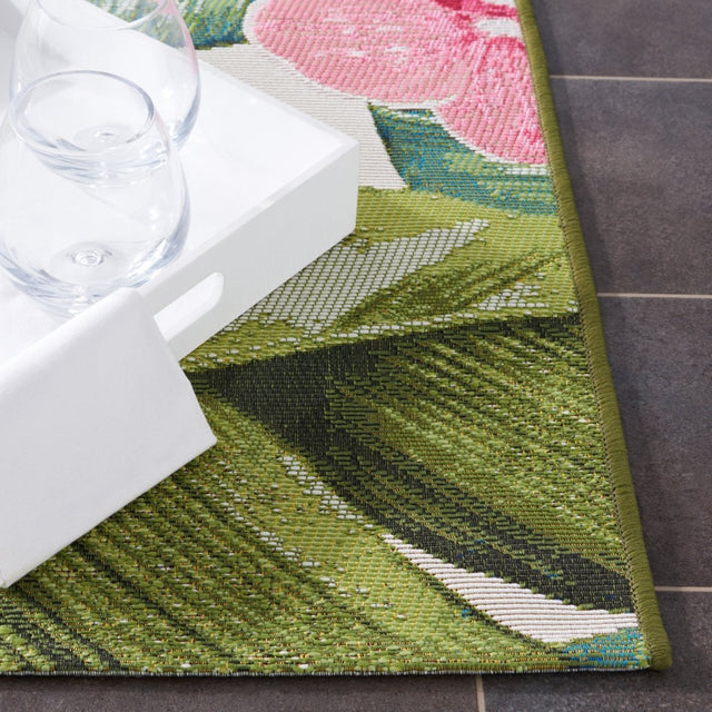 Safavieh Barbados Bar596Y Green/Pink Rug.