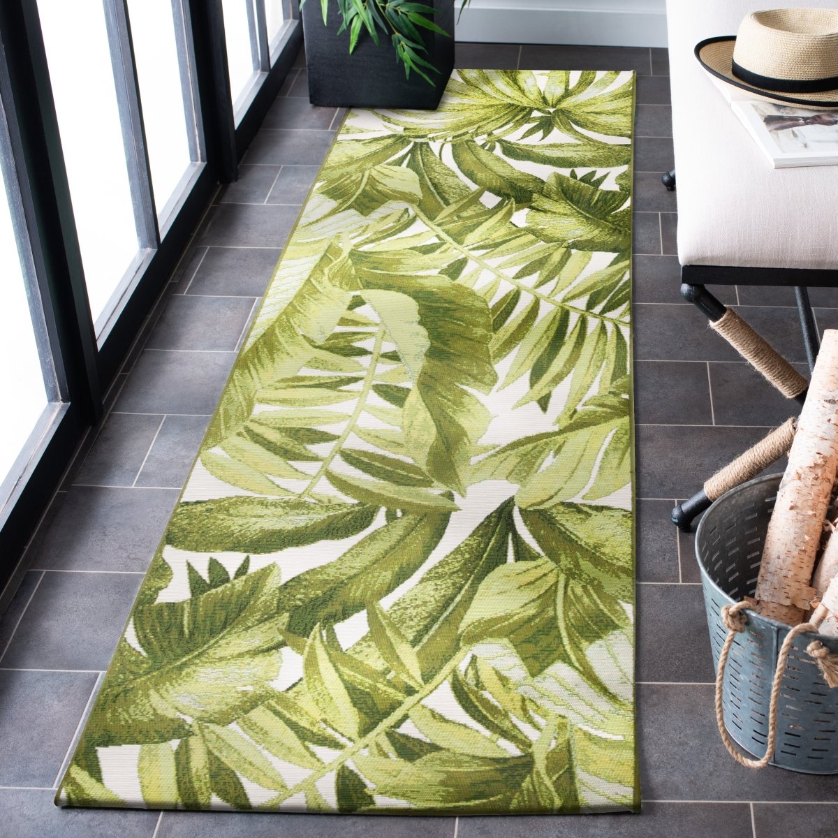 Safavieh Barbados Bar598A Ivory/Green Rug.