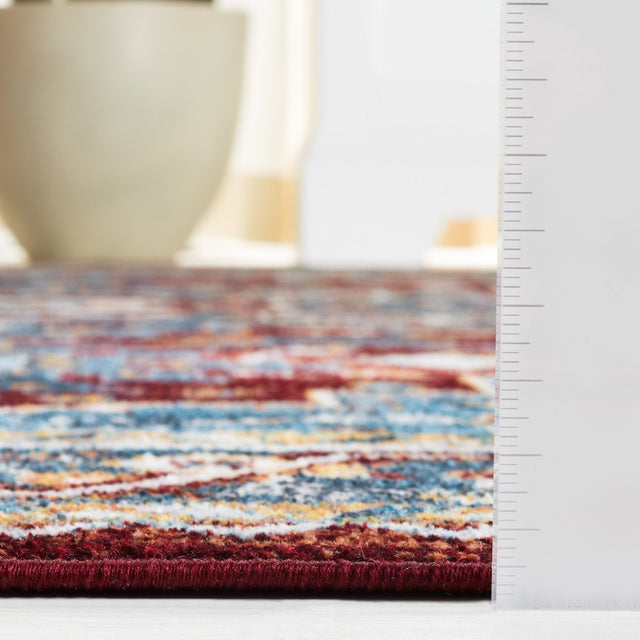 Safavieh Bayside Bay108M Blue/Red Rug.