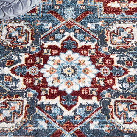 Safavieh Bayside Bay108M Blue/Red Rug.