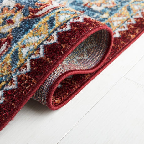 Safavieh Bayside Bay108M Blue/Red Rug.