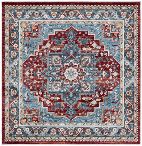 Safavieh Bayside Bay108M Blue/Red Rug.