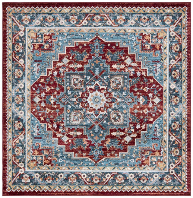 Safavieh Bayside Bay108M Blue/Red Rug.
