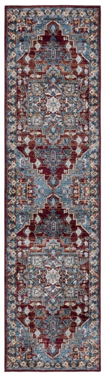 Safavieh Bayside Bay108M Blue/Red Rug.