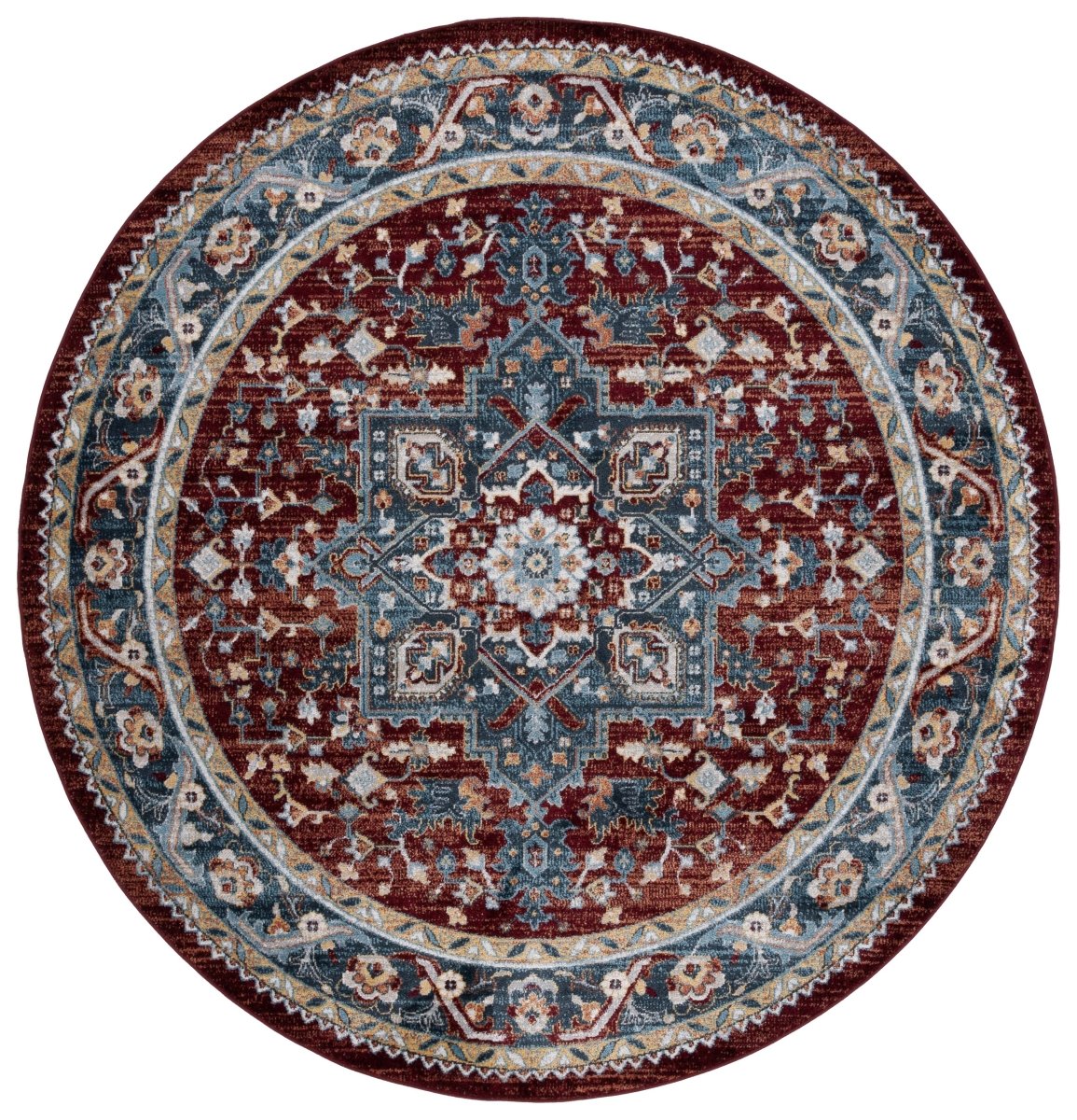 Safavieh Bayside Bay108M Blue/Red Rug.