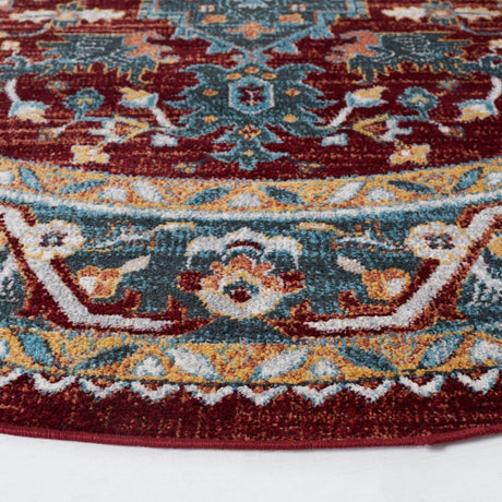 Safavieh Bayside Bay108M Blue/Red Rug.
