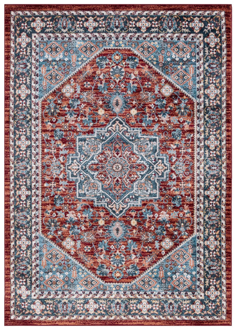 Safavieh Bayside 4'-0" x 6'-0" Rug in Red / Blue