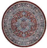 Safavieh Bayside 6'-7" x 6'-7" Rug in Red / Blue