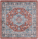 Safavieh Bayside 6'-7" x 6'-7" Rug in Red / Blue