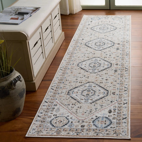 Safavieh Bayside 2'-2" x 8'-0" Rug in Ivory / Beige Blue