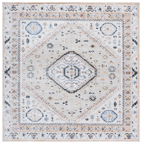 Safavieh Bayside 6'-7" x 6'-7" Rug in Ivory / Beige Blue