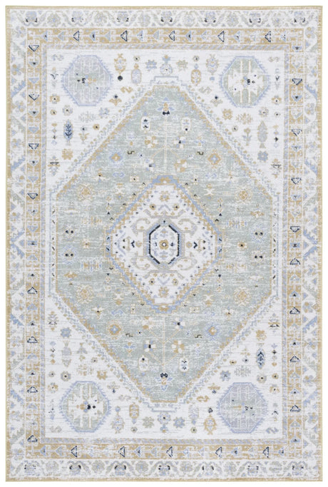 Safavieh Bayside 4'-0" x 6'-0" Rug in Gold / Green