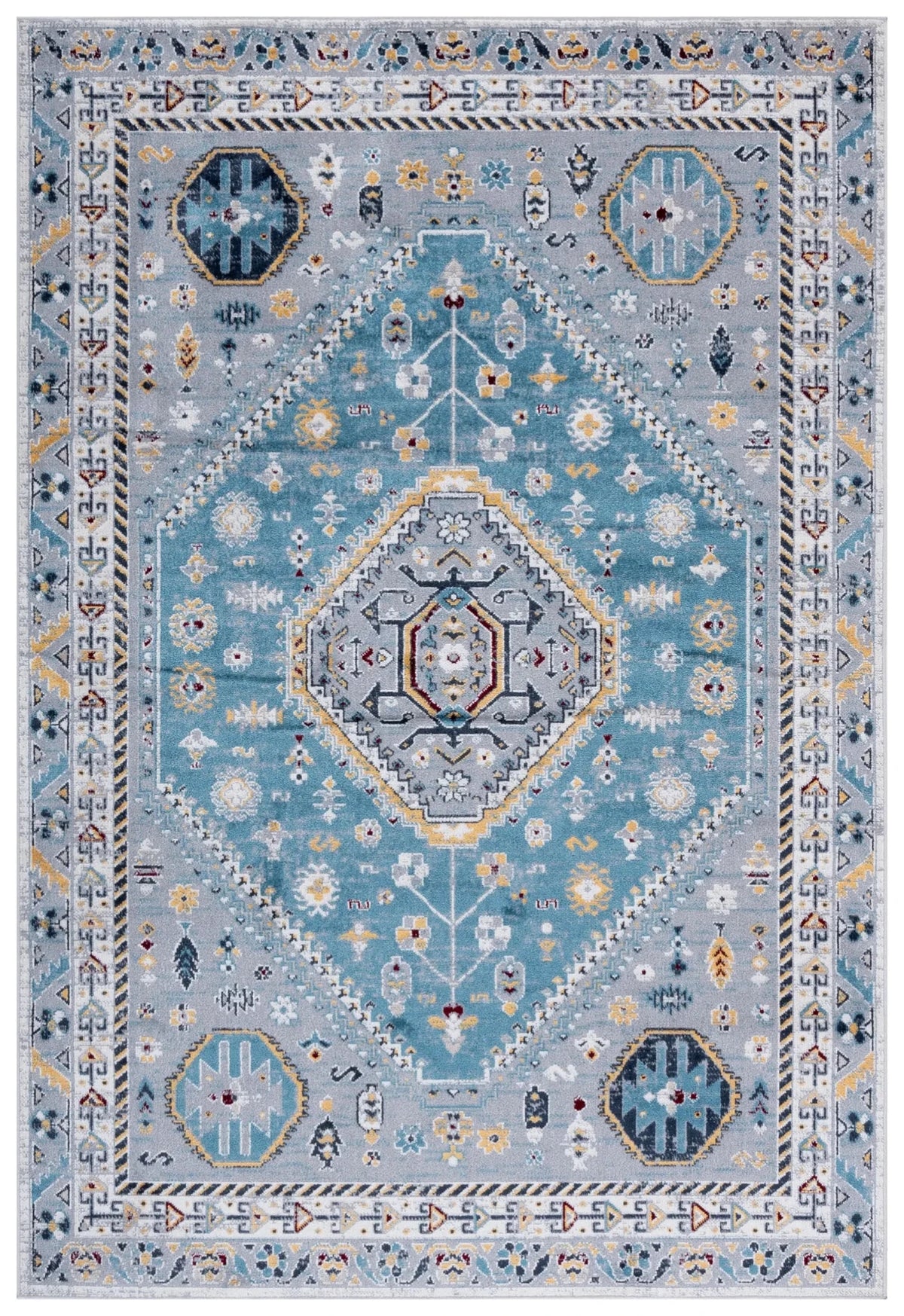 Safavieh Bayside 4'-0" x 6'-0" Rug in Blue / Grey