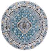 Safavieh Bayside 6'-7" x 6'-7" Rug in Blue / Grey