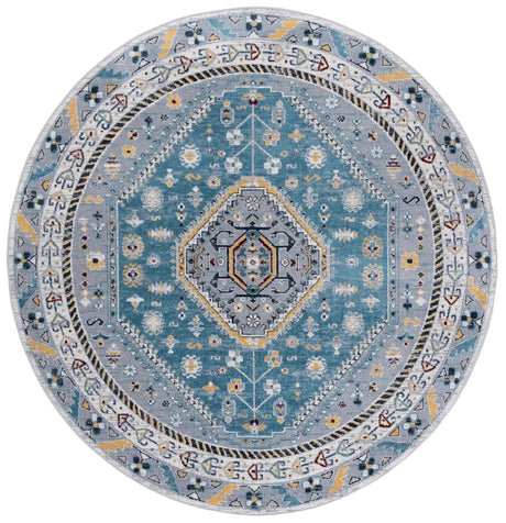 Safavieh Bayside 6'-7" x 6'-7" Rug in Blue / Grey