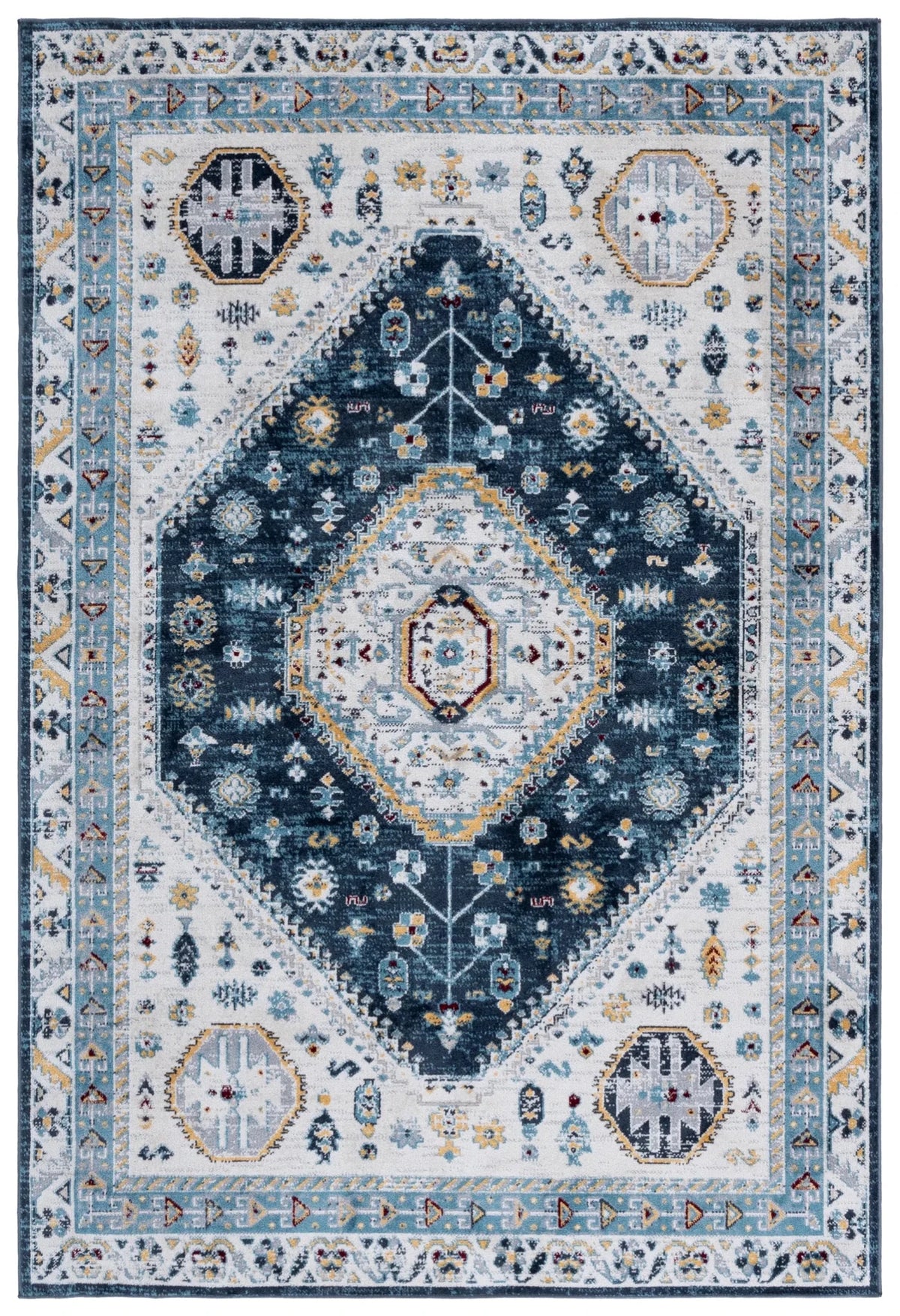 Safavieh Bayside 4'-0" x 6'-0" Rug in Navy / Blue