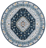 Safavieh Bayside 6'-7" x 6'-7" Rug in Navy / Blue