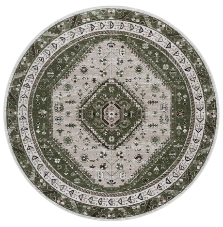 Safavieh Bayside 6'-7" x 6'-7" Rug in Green / Beige