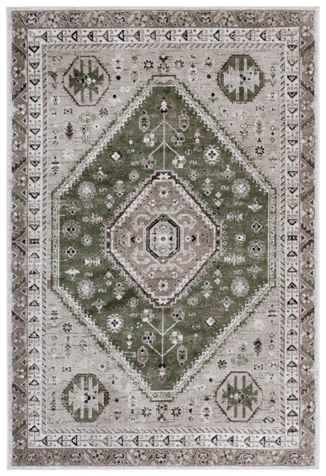 Safavieh Bayside 4'-0" x 6'-0" Rug in Green / Ivory