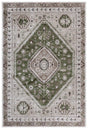 Safavieh Bayside 4'-0" x 6'-0" Rug in Green / Ivory