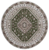 Safavieh Bayside 6'-7" x 6'-7" Rug in Green / Ivory