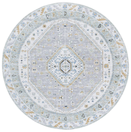 Safavieh Bayside 6'-7" x 6'-7" Rug in Green / Grey