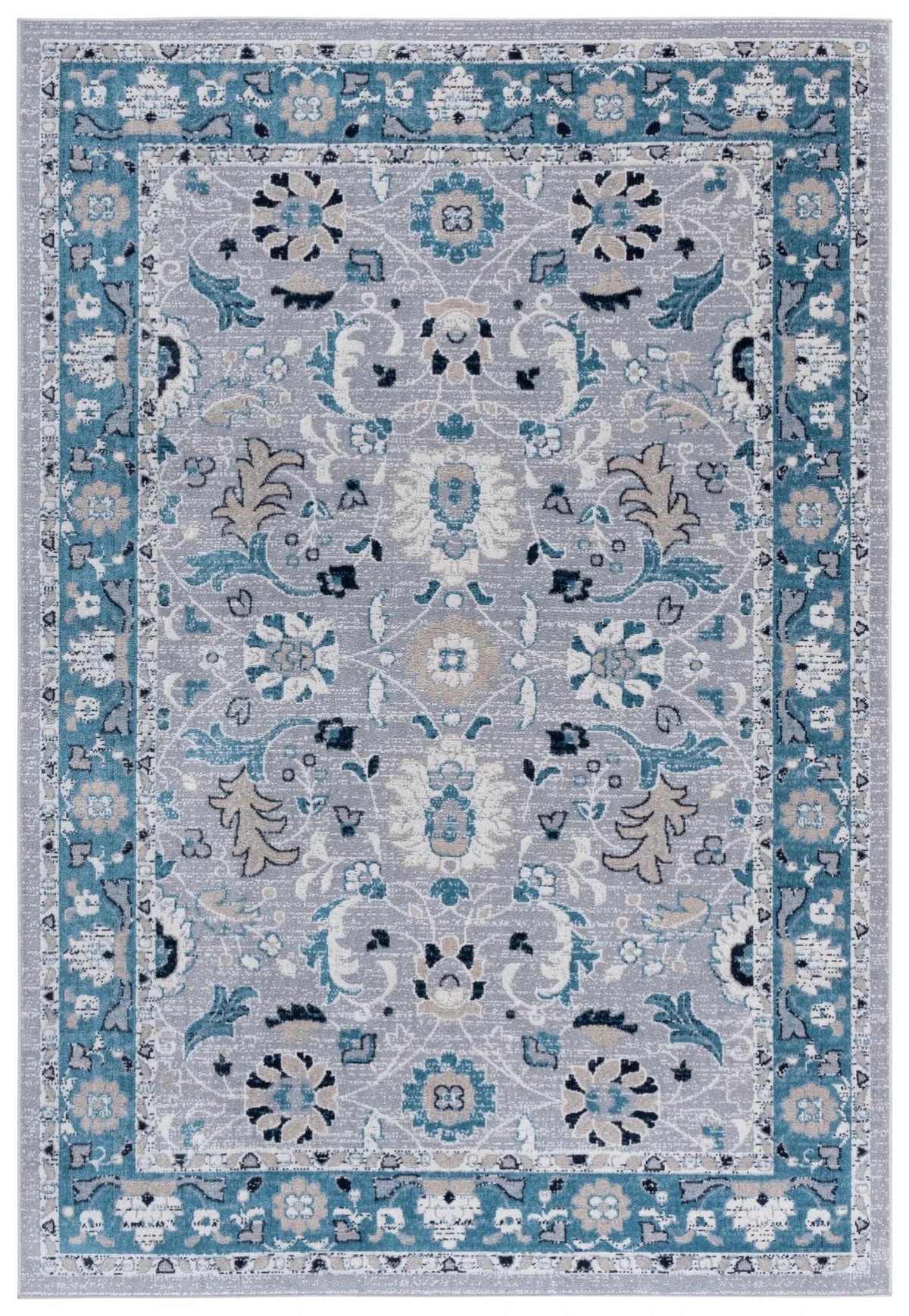 Safavieh Bayside 4'-0" x 6'-0" Rug in Blue / Grey