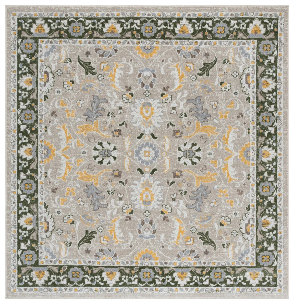 Safavieh Bayside 6'-7" x 6'-7" Rug in Green / Beige