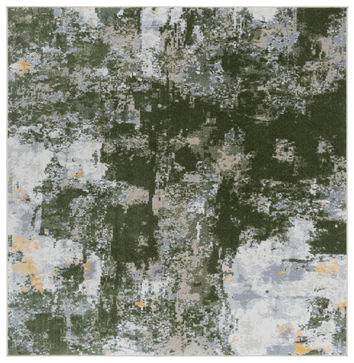 Safavieh Bayside 6'-7" x 6'-7" Rug in Green / Grey
