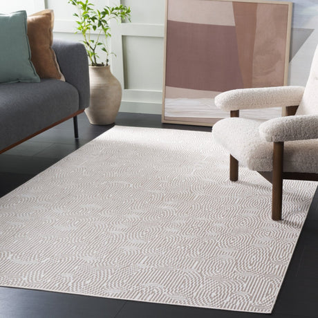 Safavieh Bayside Bay136T Ivory/Light Brown Rug.