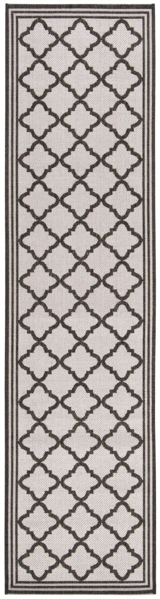 Safavieh Beach House Bhs121A Light Grey/Charcoal Rug.