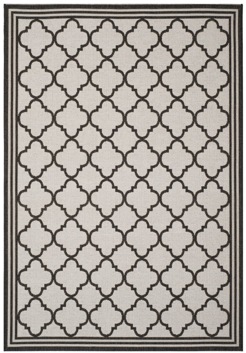 Safavieh Beach House Bhs121A Light Grey/Charcoal Rug.