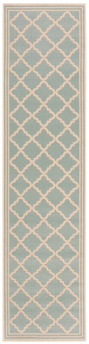 Safavieh Beach House Bhs121K Aqua/Cream Rugs.