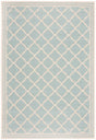 Safavieh Beach House Bhs121K Aqua/Cream Rugs.