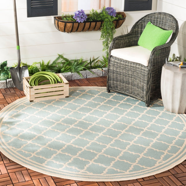 Safavieh Beach House Bhs121K Aqua/Cream Rugs.