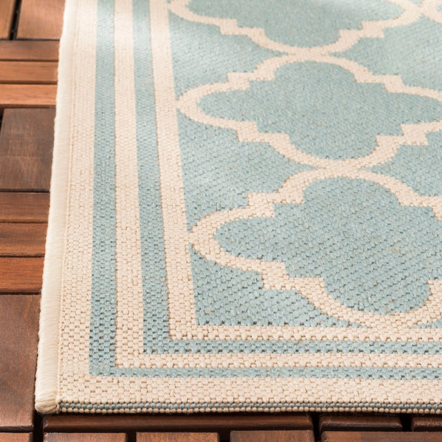 Safavieh Beach House Bhs121K Aqua/Cream Rugs.