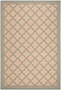 Safavieh Beach House Bhs121L Cream/Aqua Rugs.