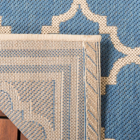 Safavieh Beach House Bhs121M Blue/Creme Rug.