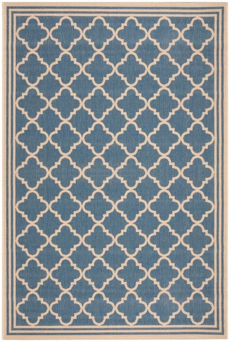 Safavieh Beach House Bhs121M Blue/Creme Rug.