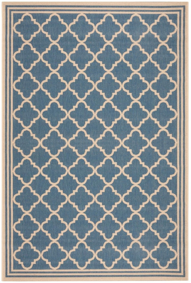 Safavieh Beach House Bhs121M Blue/Creme Rug.